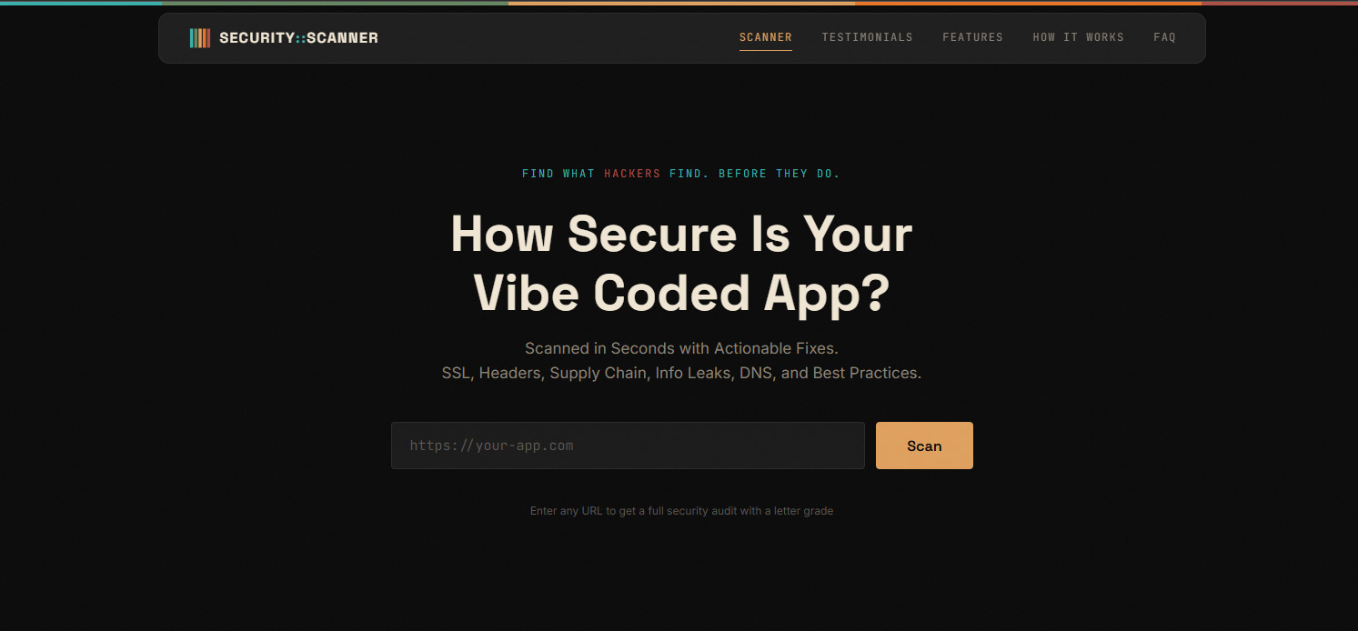 Security Scanner | Pro Vibe Coding
